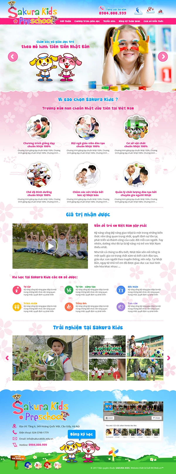 Hệ thống trường mầm non Sakura Kids