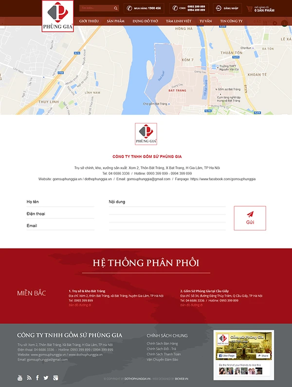 Giới thiệu website Đồ thờ Phùng Gia - Tinh hoa Bát Tràng